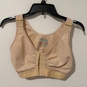Marena Recovery Beige Post-Surgical Bra Size 34-36